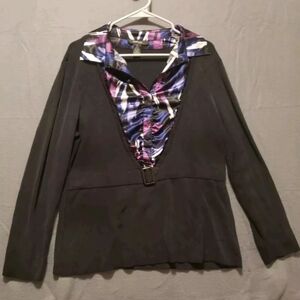 Style & Co Size 2X Black Purple